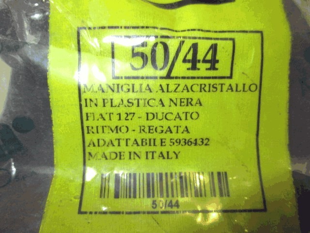 5936432 MANOVELLA COMANDO ALZA-VETRO ALZA-CRISTALLO PORTA FIAT RITMO 1.3 B 5P RICAMBIO NUOVO (COMPATIBILE CON 127 DUCATO REGATA)