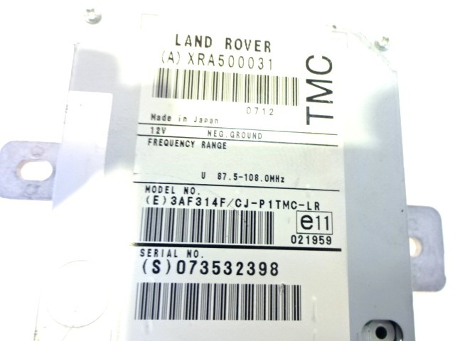 XRA500031 CENTRALINA RICEVITORE ANTENNA LAND ROVER RANGE ROVER SPORT 2.7 D 140KW AUT 5P (2008) RICAMBIO USATO 