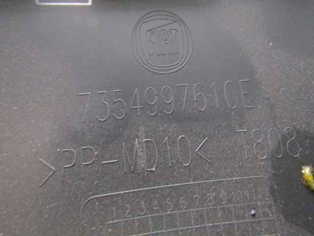 735499761CE RIVESTIMENTO PLASTICA INFERIORE CENTRALE CRUSCOTTO FIAT FIORINO 1.4 M 57KW 5M 2P (2010) RICAMBIO USATO 