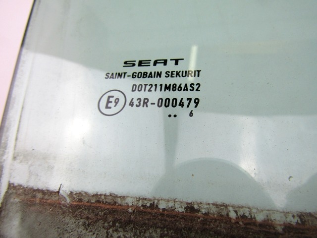 5P0845202 VETRO SCENDENTE PORTA ANTERIORE DESTRA SEAT ALTEA 1.6 B 75KW 5M 5P (2006) RICAMBIO USATO 