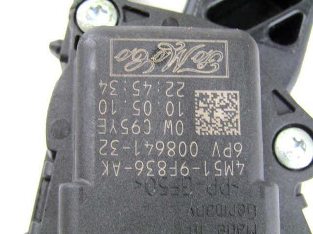 4M51-9F836-AK PEDALE ACCELERATORE FORD FOCUS 1.6 SW 80KW D 5M (2010) RICAMBIO USATO