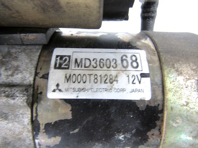 MD360368 MOTORINO AVVIAMENTO MITSUBISHI PAJERO PININ 1.8 B 88KW 5M 3P (2000) RICAMBIO USATO M000T81284 