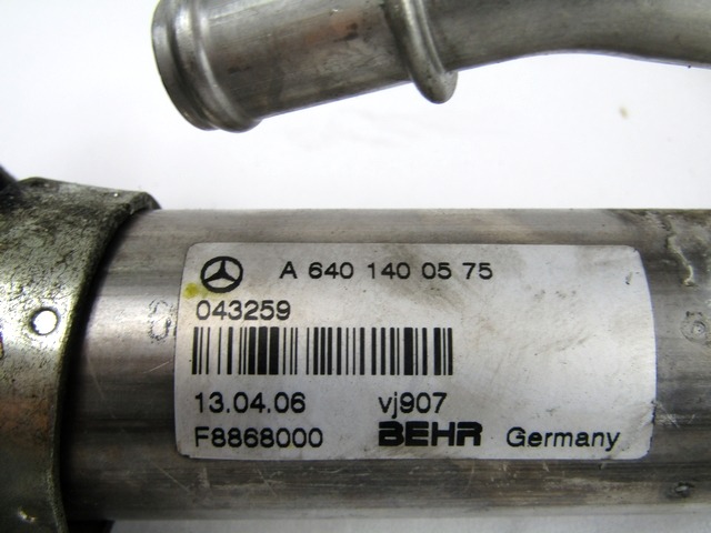 A6401400575 RADIATORE SCARICO GAS EGR MERCEDES CLASSE A W169 2.0 60KW 5P D AUT (2006) RICAMBIO USATO