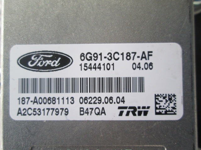 6G913C187AF CENTRALINA ESP FORD S-MAX 2.0 D 103KW 6M 5P (2006) RICAMBIO USATI 