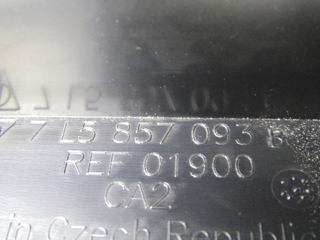 7L5857093 RIVESTIMENTO MASCHERINA INTERNA CRUSCOTTO ALLOGGIAMENTO AUTORADIO PORSCHE CAYENNE TURBO 4.5 331KW AUT B 5P (2004) RICAMBIO USATO 