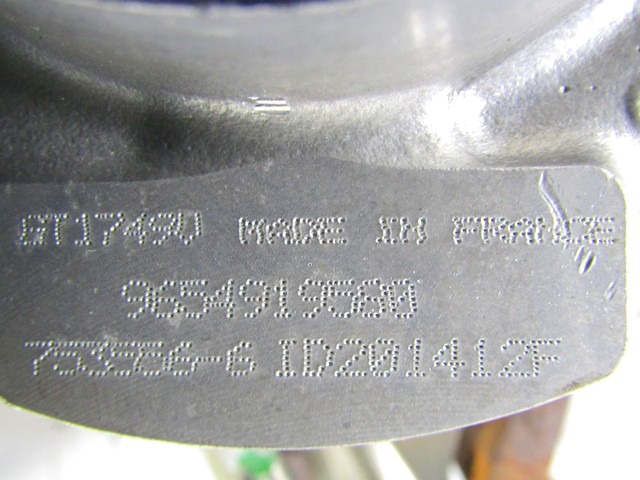 9654919580 TURBINA TURBOCOMPRESSORE CITROEN C5 SW 2.0 D 100KW 6M 5P (2007) RICAMBIO USATO 