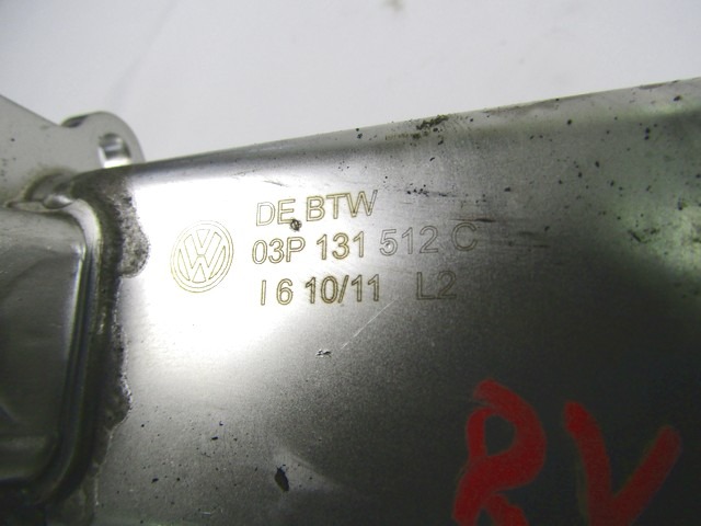 03P131512C RADIATORE SCARICO GAS EGR SEAT IBIZA 1.2 D 55KW 5M 5P (2011) RICAMBIO USATO 