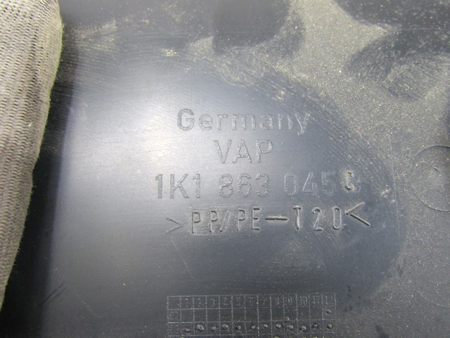 1K1863045C RIVESTIMENTO TUNNEL CENTRALE LATO SINISTRO VOLKSWAGEN GOLF VI GTI 2.0 155KW 6M B 5P (2010) RICAMBIO USATO
