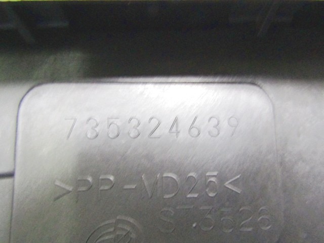 735324639 RIVESTIMENTO PLASTICA SUPERIORE QUADRO STRUMENTI CONTACHILOMETRI FIAT IDEA 1.4 B 70KW 5M 5P (2006) RICAMBIO USATO 