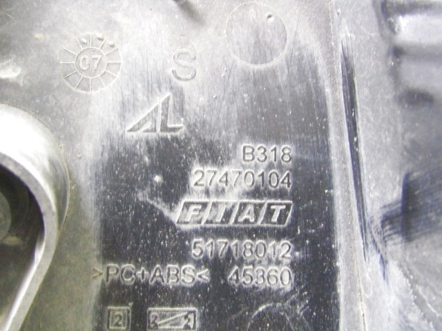 51718012 FARO FANALINO RETRONEBBIA POSTERIORE SINISTRA FIAT GRANDE PUNTO 1.2 B 48KW 5M 5P (2007) RICAMBIO USATO 