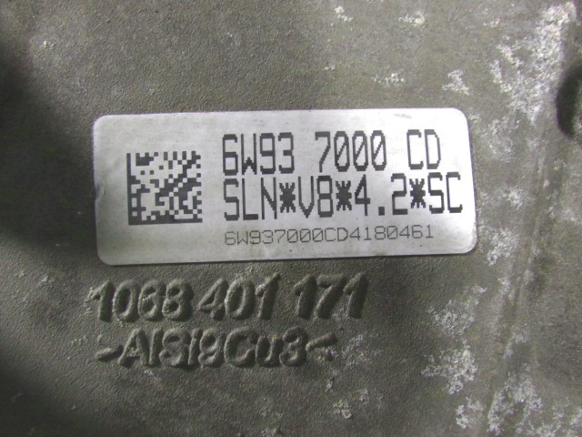 6W93-7000-CD CAMBIO AUTOMATICO JAGUAR XJR 4.2 B V8 SUPERCHARGED 291KW AUT 4P (2007) RICAMBIO USATO 1068401171