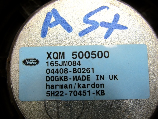 XQM500500 CASSA ALTOPARLANTE PORTA ANTERIORE LAND ROVER RANGE ROVER SPORT 2.7 D 4X4 140KW AUT 5P (2008) RICAMBIO USATO 5H22-70451-KB