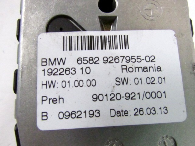 65829267955 PAD COMANDO SISTEMA DI NAVIGAZIONE SATELLITARE BMW SERIE 1 118 D F20 2.0 D 105KW AUT 5P (2013) RICAMBIO USATO LEGGERMENTE STRISCIATO (VEDI FOTO) 