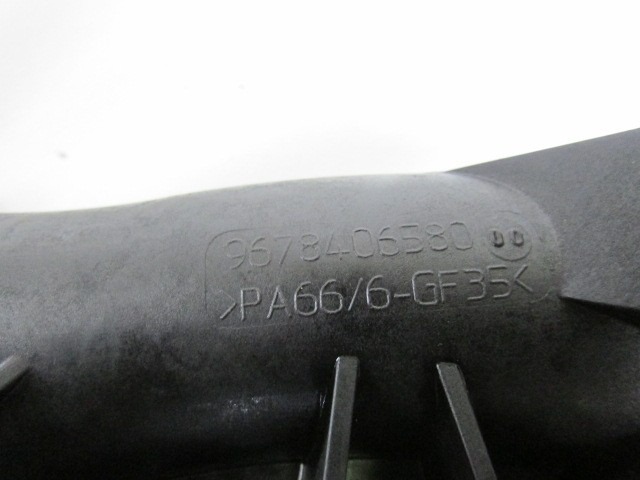 9678406580 MANICOTTO TUBO ALTAPRESSIONE INTERCOOLER PEUGEOT PARTNER TEPEE 1.6 D 68KW 5M 5P (2012) RICAMBIO USATO 