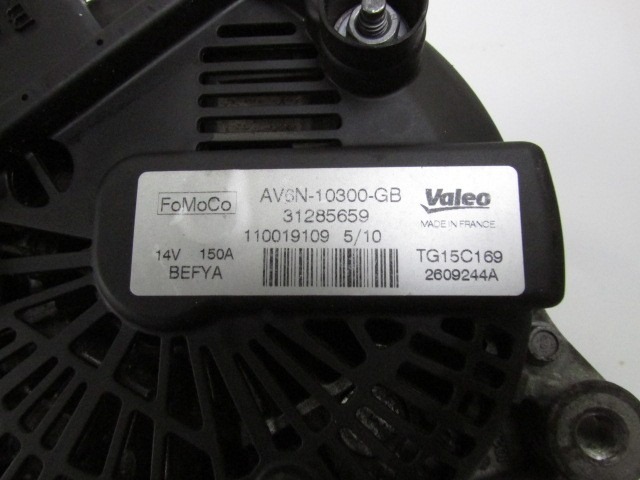 AV6N-10300-GB ALTERNATORE FORD FIESTA 1.4 D 50KW 5M 3P (2010) RICAMBIO USATO 