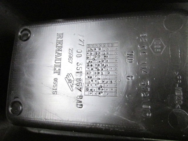 7700351867 TUNNEL CENTRALE NISSAN INTERSTAR 2.5 D 84KW 5M 4P (2002) RICAMBIO USATO 