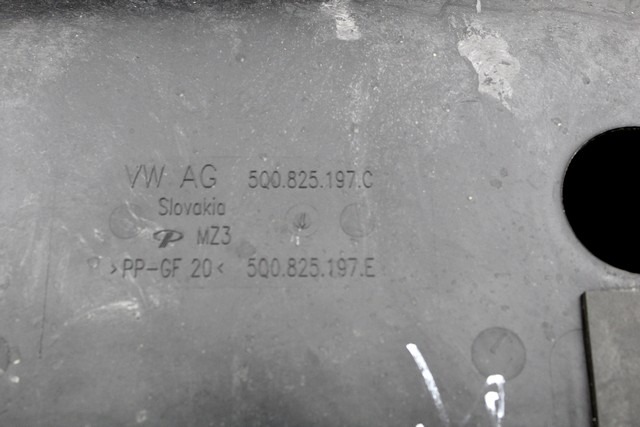 5Q0825197C PARATIA SOTTOSCOCCA PROTEZIONE BOMBOLE GAS METANO VOLKSWAGEN GOLF 7.5 M 1.4 81KW 6M 5P (2018) RICAMBIO USATO 