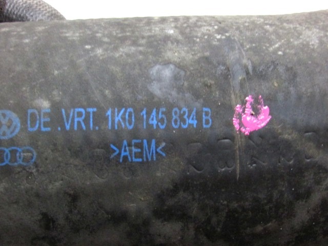 1K0145834B MANICOTTO TUBO ALTAPRESSIONE INTERCOOLER AUDI A3 2.0 103KW 3P D 6M (2003) RICAMBIO USATO 