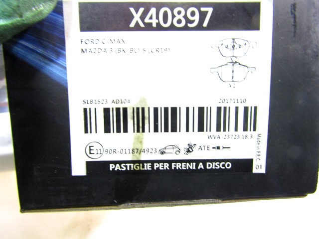 X40897 KIT PASTIGLIE FRENO ANTERIORI FERODO FORD C-MAX 1.6 TDCI 66KW RICAMBIO USATO 