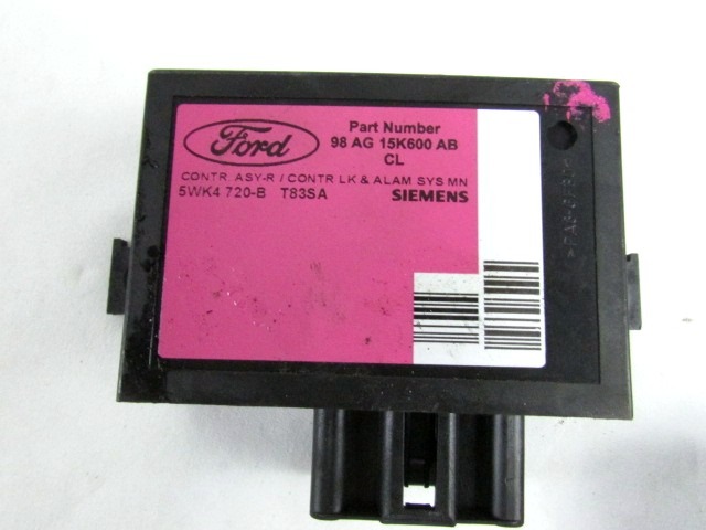 1S4F-12A650-BCA KIT ACCENSIONE AVVIAMENTO FORD FOCUS 1.8 D 66KW 5M 5P (2001) RICAMBIO USATO 1S4F-BCA 98AG-15K600-AB 98AG-14A073-AE YS YS4A-43102-AD 98AB-11572-BE 