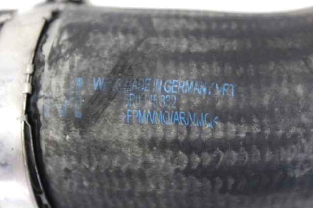 6R0145832 MANICOTTO ALTAPRESSIONE INTERCOOLER SEAT IBIZA 1.2 D 55KW 5M 3P (2012) RICAMBIO USATO 