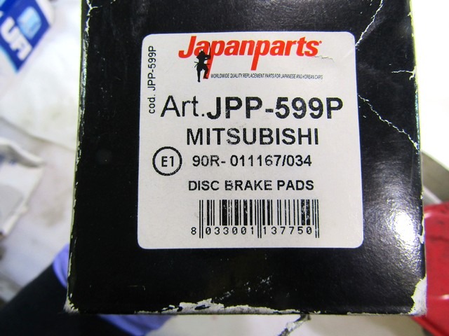 JPP-599P KIT PASTIGLIE FRENO POSTERIORI JAPANPARTS MITSUBISHI PAJERO 2.5 TD 4WD RICAMBIO NUOVO