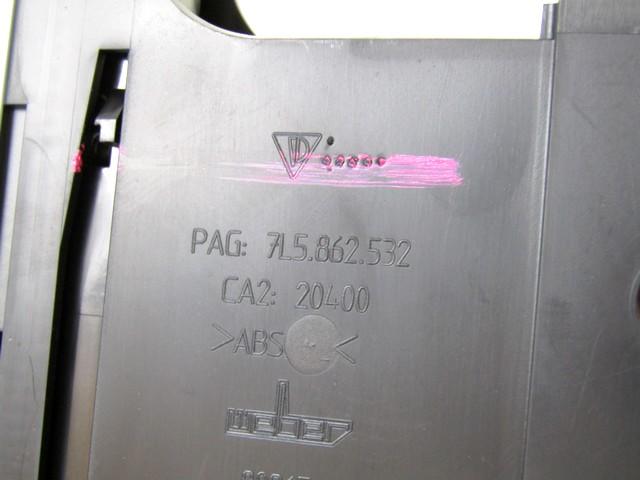 7L5862532 PORTABEVANDE TUNNEL CENTRALE POSTERIORE PORSCHE CAYENNE S 4.8 B 4X4 283KW AUT 5P (2007) RICAMBIO USATO 