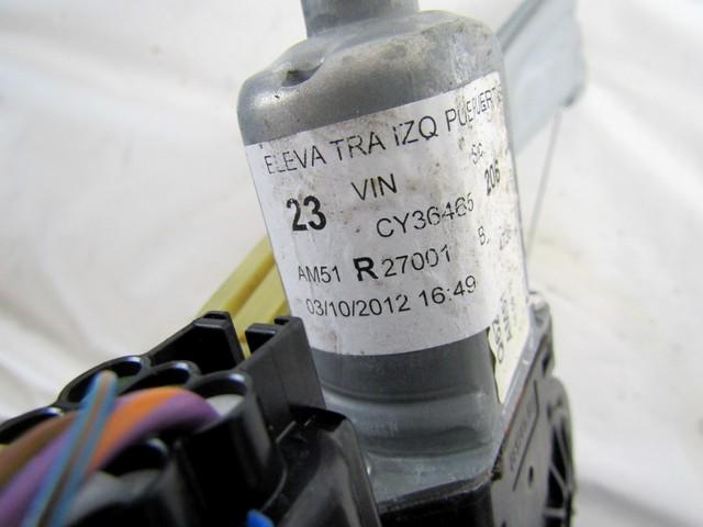 AM51-R27001-B MOTORINO MECCANISMO ALZA-VETRO ALZACRISTALLO PORTA POSTERIORE SINISTRA FORD C-MAX 1.6 D 85KW 6M 5P (2012) RICAMBIO USATO 