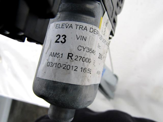 AM51-R27000-B MOTORINO MECCANISMO ALZA-VETRO ALZACRISTALLO PORTA POSTERIORE DESTRA FORD C-MAX 1.6 D 85KW 6M 5P (2012) RICAMBIO USATO 