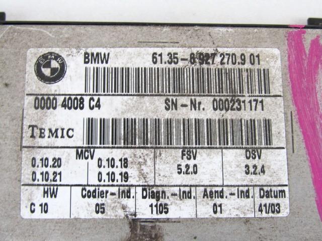 61356927270 CENTRALINA MODULO SEDILE ELETTRICO ANTERIORE BMW SERIE 5 530D 3.0 D 160KW AUT 5P (2004) RICAMBIO USATO 