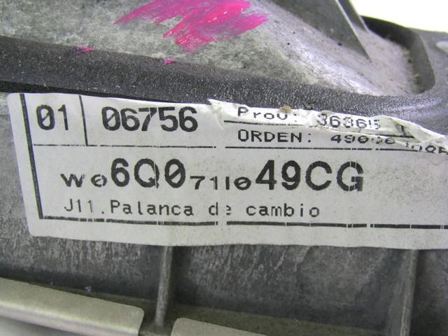 6Q0711049CG LEVA E CORDE CAMBIO MANUALE SEAT IBIZA 1.4 B 63KW 5M 5P (2009) RICAMBIO USATO 