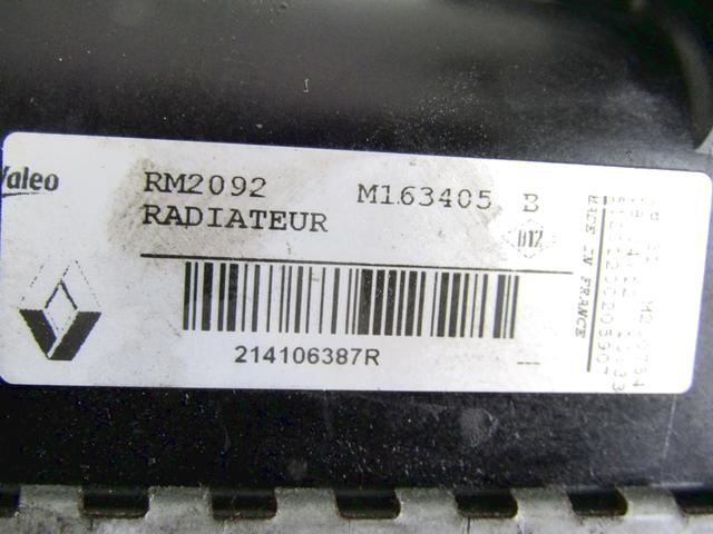 214106387R RADIATORE ACQUA RENAULT MEGANE SCENIC 1.5 D 81KW 6M 5P (2012) RICAMBIO USATO