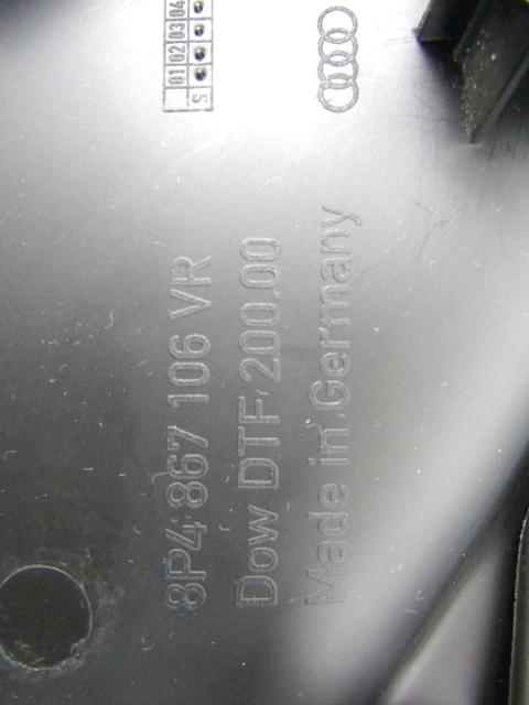 8P4867104D PANNELLO INTERNO PORTA ANTERIORE DESTRA AUDI A3 1.6 D 85KW 6M 5P (2005) RICAMBIO USATO