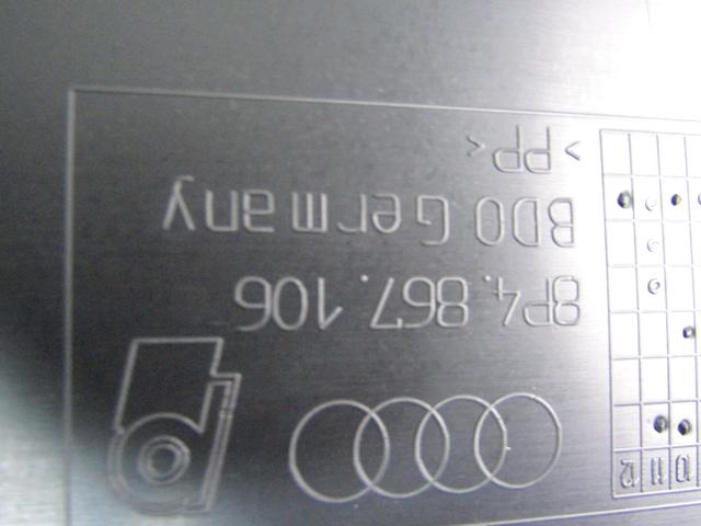 8P4867104C PANNELLO INTERNO PORTA ANTERIORE DESTRA CON RIVESTIMENTO IN PELLE AUDI A3 2.0 D 103KW AUT 5P (2011) RICAMBIO USATO