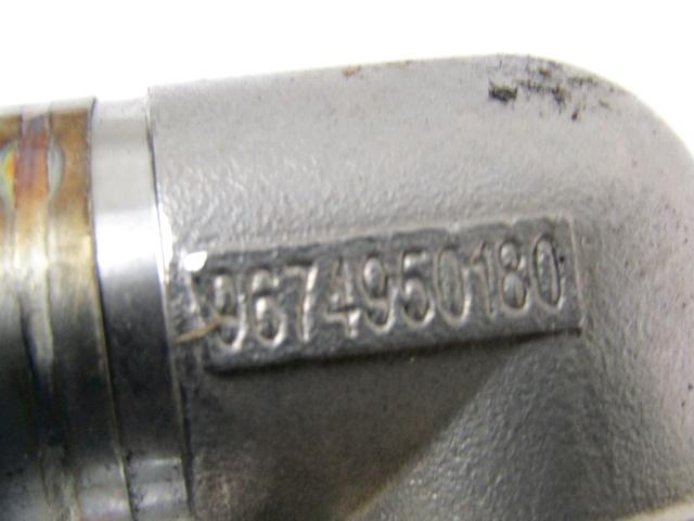 9674950180 TUBO EGR PEUGEOT 207 1.4 D 50KW 5M 5P (2010) RICAMBIO USATO