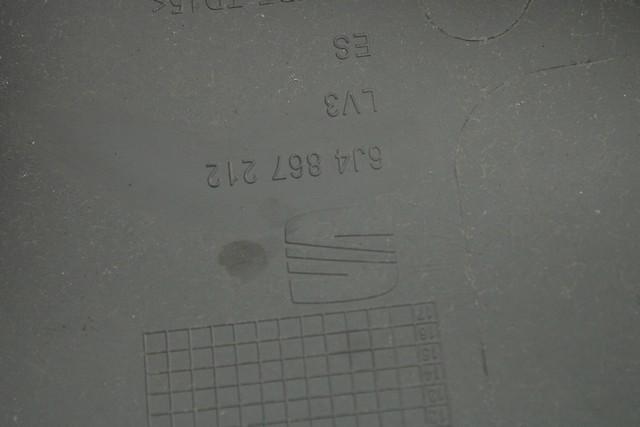 6J4867212A4X5 PANNELLO INTERNO PORTA POSTERIORE DESTRA SEAT IBIZA 1.4 D 59KW 5M 5P (2010) RICAMBIO USATO