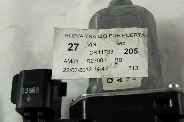 AM51-R27001-BB MOTORINO MECCANISMO ALZA-VETRO ALZA-CRISTALLO PORTA POSTERIORE SINISTRA FORD C-MAX 1.6 D 85KW 6M 5P (2012) RICAMBIO USATO 