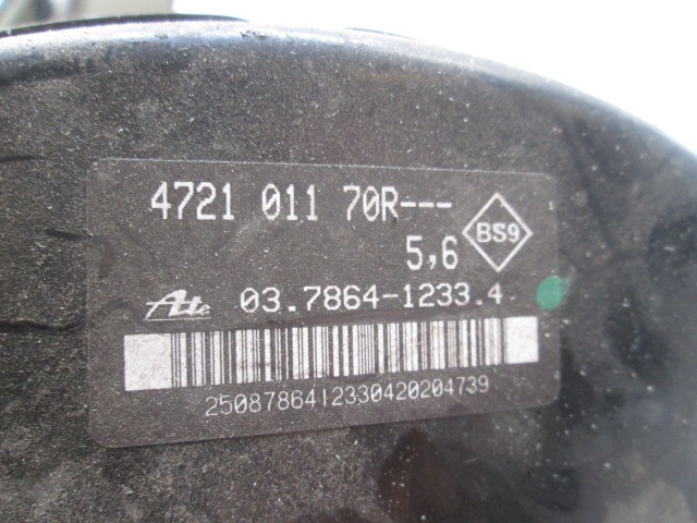 7701208879 SERVOFRENO RENAULT CLIO 1.2 G 55KW 5M 5P (2010) RICAMBIO USATO 472101170R 03.7864-1233.4 