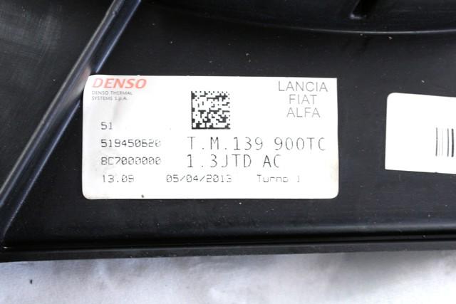 51945062 ELETTROVENTOLA FIAT PANDA 1.3 D 4X4 55KW 5M 5P (2013) RICAMBIO USATO