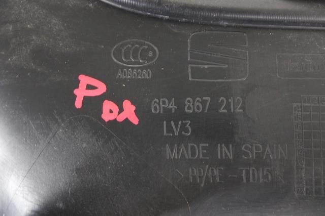 6P4867212 PANNELLO INTERNO PORTA POSTERIORE DESTRA SEAT IBIZA 1.4 D 55KW 5M 5P (2016) RICAMBIO USATO