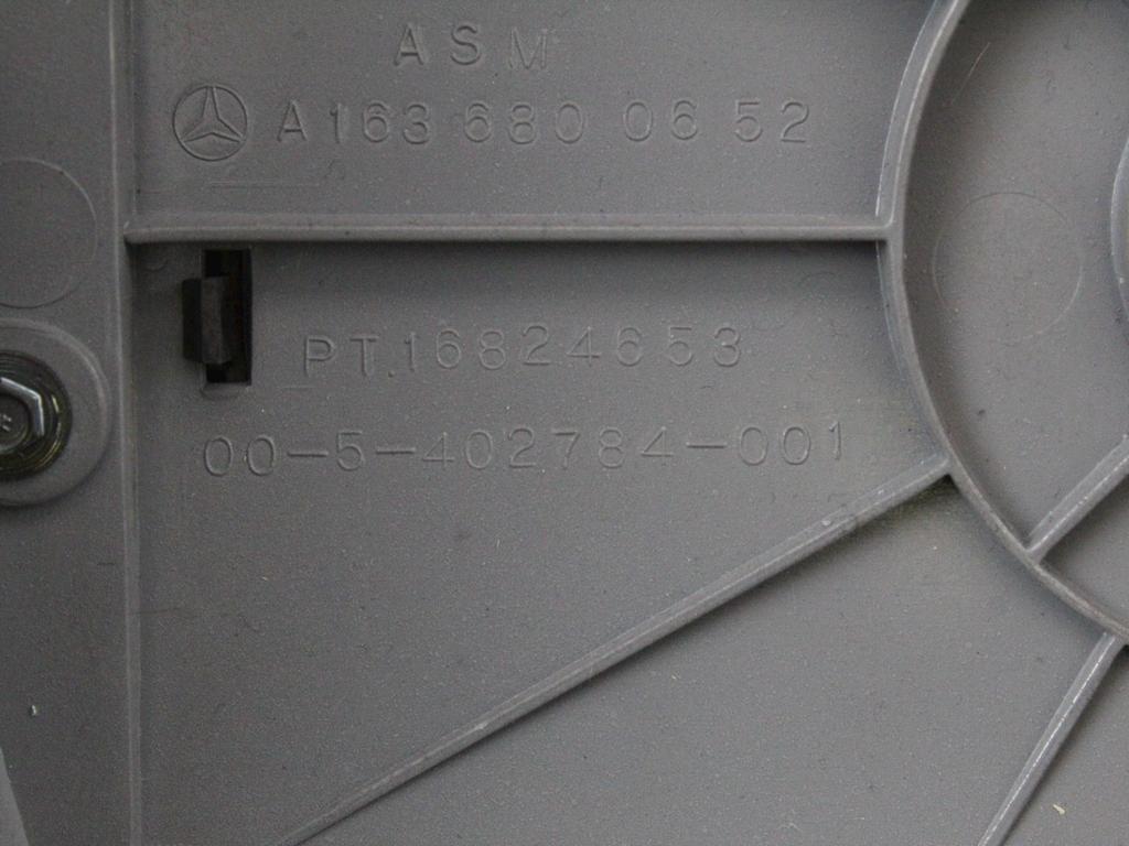 A16368303759B96 TUNNEL CENTRALE CON BRACCIOLO IN PELLE MERCEDES ML 2.7 D 4X4 5P 6M 120KW (2001) RICAMBIO USATO