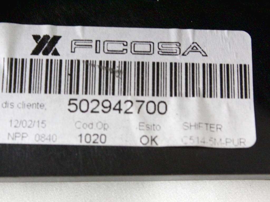 502942700 LEVA POMELLO CUFFIA CAMBIO MANUALE FIAT PANDA 1.2 B 51KW 5M 5P (2015) RICAMBIO USATO