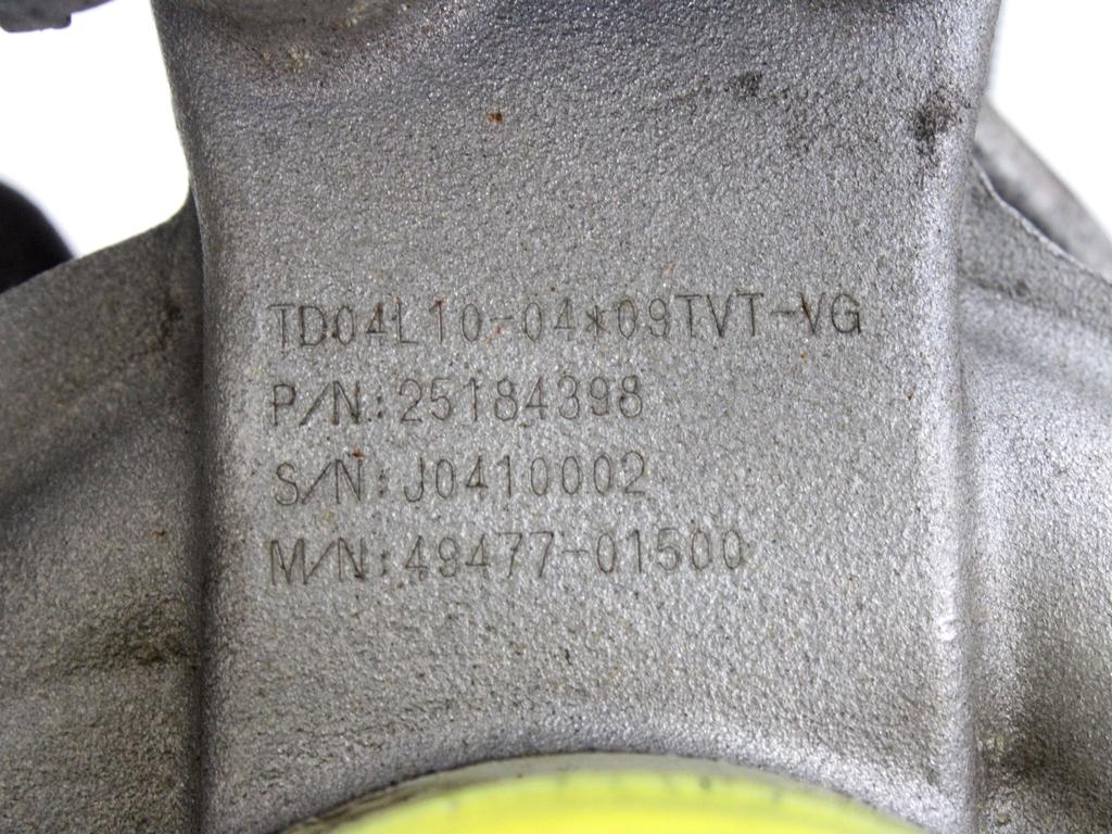 49477-01500 TURBINA TURBOCOMPRESSORE CHEVROLET CRUZE 2.0 120KW 4P D 6M (2011) RICAMBIO USATO