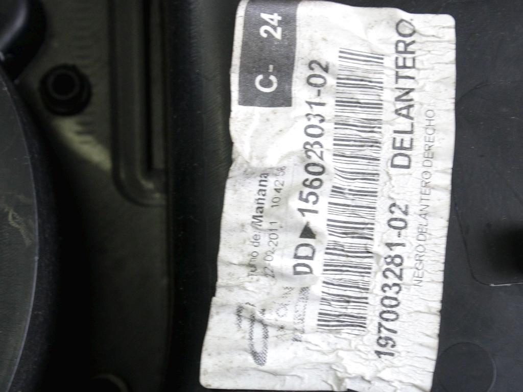 1P0867012 PANNELLO INTERNO PORTA ANTERIORE DESTRA SEAT LEON 1.6 D 77KW 5M 5P (2011) RICAMBIO USATO