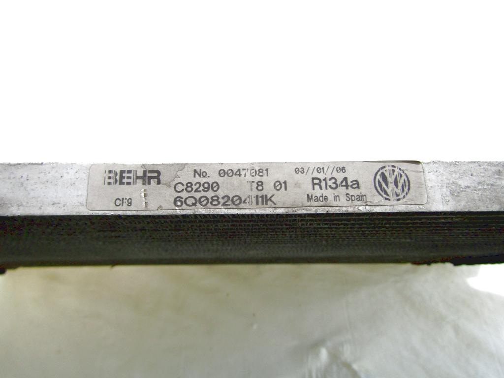 6Q0820411K RADIATORE ACQUA VOLKSWAGEN FOX 1.4 D 51KW 5M 3P (2006) RICAMBIO USATO 