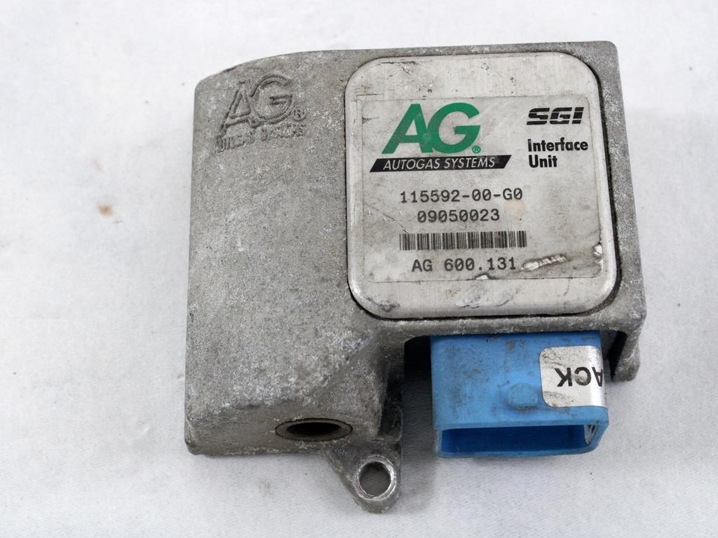 115592-00-G0 CENTRALINA INIEZIONE GAS GPL AG VOLKSWAGEN GOLF 6 1.6 B 75KW 5M 5P (2009) RICAMBIO USATO AG600.131
