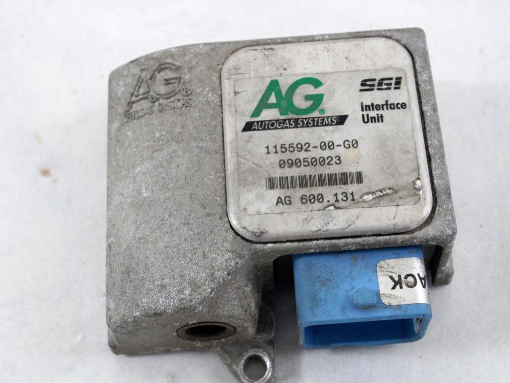 115592-00-G0 CENTRALINA INIEZIONE GAS GPL AG VOLKSWAGEN GOLF 6 1.6 B 75KW 5M 5P (2009) RICAMBIO USATO AG600.131
