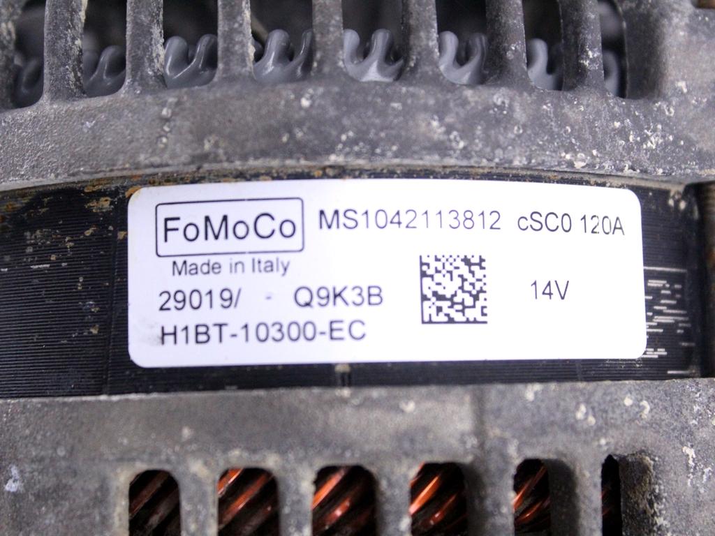 H1BT-10300-EC ALTERNATORE FORD FIESTA 1.1 G 55KW 5M 5P (2019) RICAMBIO USATO