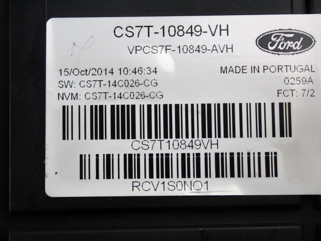 CS7T-10849-VH QUADRO STRUMENTI CONTACHILOMETRI FORD S-MAX 2.0 D 103KW 6M 5P (2014) RICAMBIO USATO