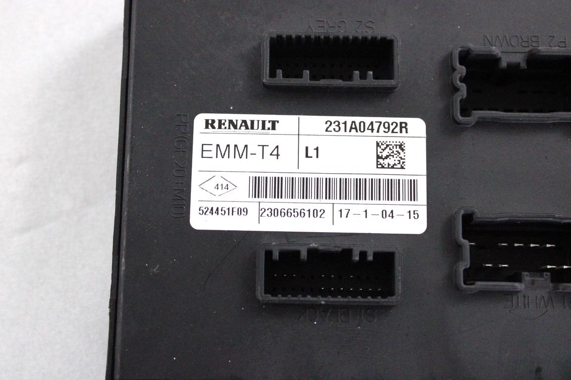 231A04792R CENTRALINA COMFORT RENAULT CLIO 1.2 G 54KW 5M 5P (2015) RICAMBIO USATO